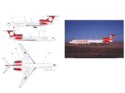 Tu-154 M Samara Airlines Reprint - zdjęcie 2