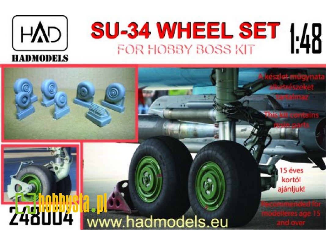 Sukhoi Su-34 Fullback - Wheel Set (For Hobby Boss Kits) - zdjęcie 1 Sukhoi Su-34 Fullback - Wheel Set (For Hobby Boss Kits) - zdjęcie 1