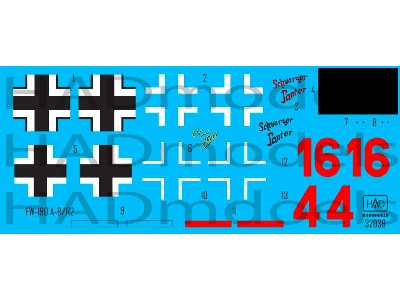 Fw 190 A-8 / R2 Red 4 "ur Sau",red 16 "schwarzer Panter" - zdjęcie 1