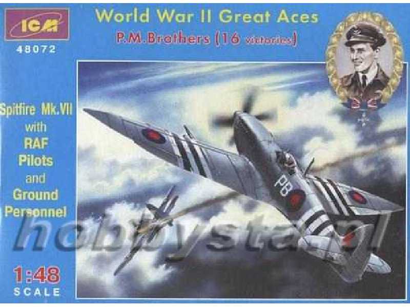 Spitfire Mk.VII Great Aces P.M. Brothers w/ Personnel Equipment - zdjęcie 1 Spitfire Mk.VII Great Aces P.M. Brothers w/ Personnel Equipment - zdjęcie 1
