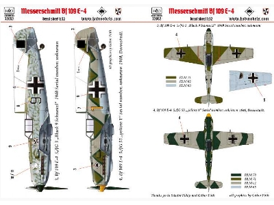 Messerschmitt Bf 109 E-4 Black 9 "schnauzl" ; Yellow 1 - zdjęcie 3