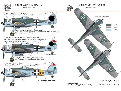 Fw 190 F-8 White 64 ági ,white 65 Pöttöm, W+526 - zdjęcie 3