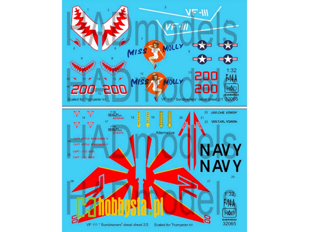 F-14 A Vf-111 Sundowners Miss Molly - zdjęcie 1 F-14 A Vf-111 Sundowners Miss Molly - zdjęcie 1
