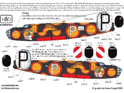 Consolidated B-24 D/H - 'pete The Pom Inspector' (Decal And Mask Sheets) - zdjęcie 5