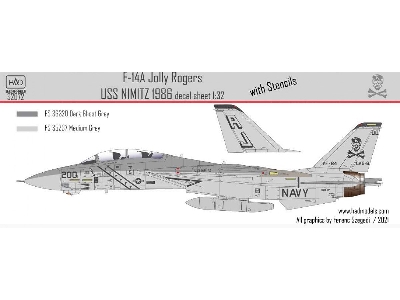 F-14a Jolly Rogers Low Visibility Uss Nimitz - zdjęcie 1