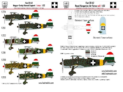 Cr-42 Hungarian Fighters With Cross Insignias - zdjęcie 2