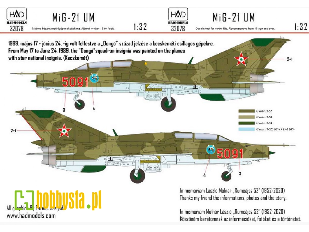 Mig-21 Um5091 Dongó Csillaggal - zdjęcie 1