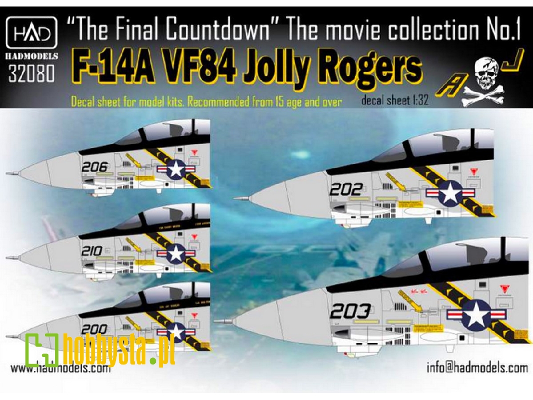 F-14a Jolly Rogers The Final Countdown Double Sheets - zdjęcie 1