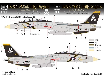 F-14a Vf84 Jolly Rogers Uss Theodore Roosevelt - zdjęcie 1