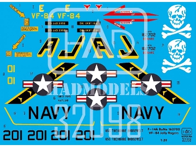 F-14a Vf84 Jolly Rogers Uss Theodore Roosevelt - zdjęcie 2