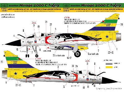 Brasilian Mirage 2000 C - 40th Anniversary Of 1st Air Defence Group Special Scheme - zdjęcie 1