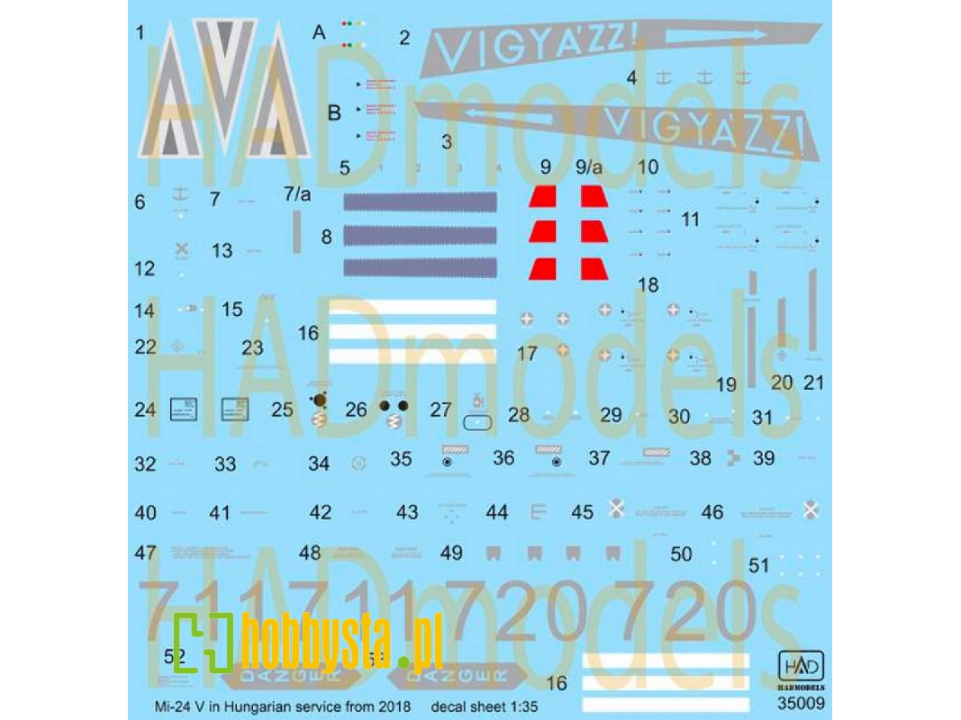 Mi-24 V In Hungarian Service With New Nato Painting - Witth Full Setecil Double Decal Sheet - zdjęcie 1 Mi-24 V In Hungarian Service With New Nato Painting - Witth Full Setecil Double Decal Sheet - zdjęcie 1