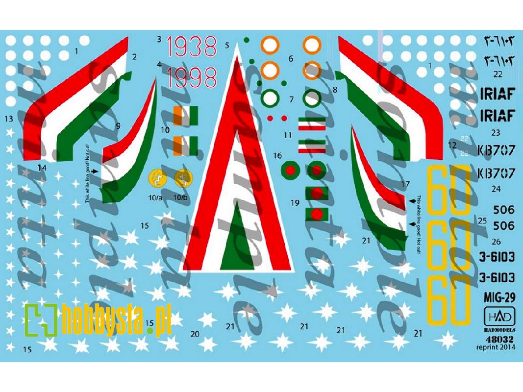 Reprint 2014 Mig-29 Hun1938-1998 Jubileum; Indian Kb707; Iran 36103 Reprint - zdjęcie 1 Reprint 2014 Mig-29 Hun1938-1998 Jubileum; Indian Kb707; Iran 36103 Reprint - zdjęcie 1