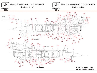 Mig-23 Hungarian Stencil - zdjęcie 1