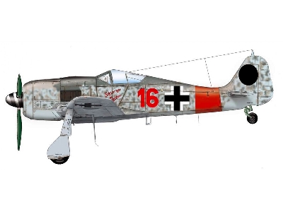 Fw-190 A-8 / R2 Red 4 Ur Sau; Red16 Schwarzer Panter - zdjęcie 2