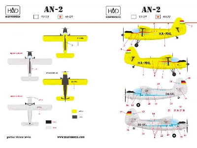 An-2 Lufthansa Dm-skl, Ha-mhl, D-fonl - zdjęcie 1