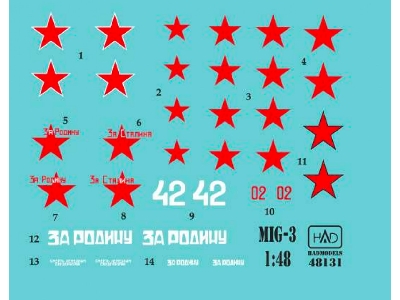 Mig-3 Russian White 42, Red 02, Za Rodina, Za Stalina - zdjęcie 1
