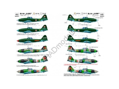 Ilyushin Il-10 Late Version - Hungary, Soviet, Korean, Polish Decals - zdjęcie 1