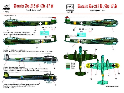 Dornier Do-215 B-4 / Do-17s ( Hungarian, Swedish, German) - zdjęcie 1