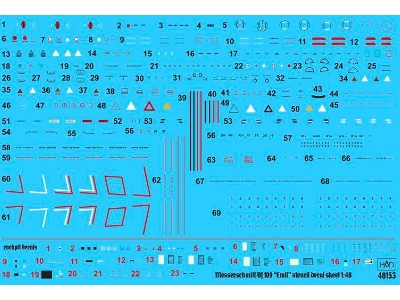 Bf 109 E Full Stencil Sheet - zdjęcie 1