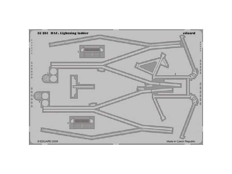  BAC Lightning ladder 1/32 - Trumpeter - blaszki - zdjęcie 1