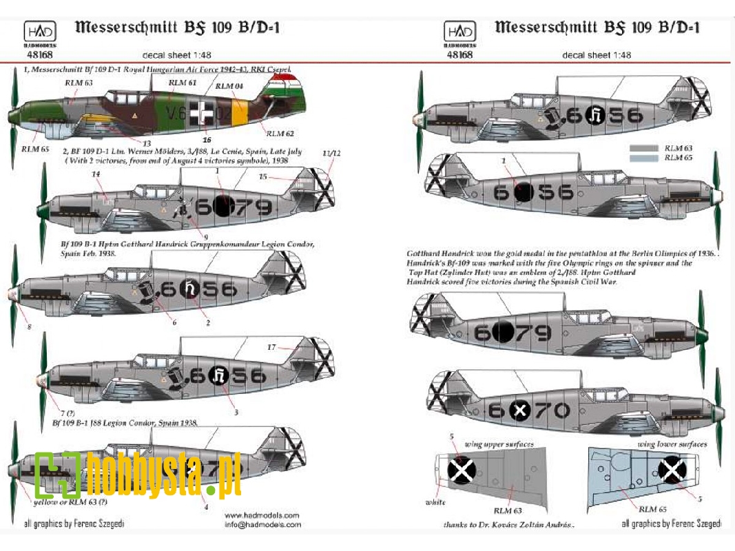Bf 109 B/ D - zdjęcie 1 Bf 109 B/ D - zdjęcie 1