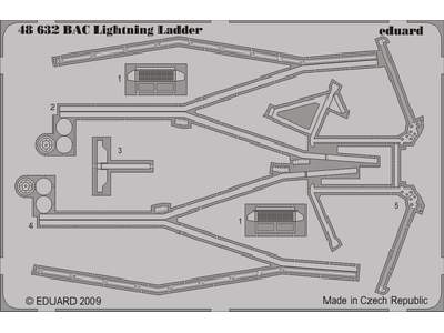  BAC Lightning ladder 1/48 - Airfix - blaszki - zdjęcie 1