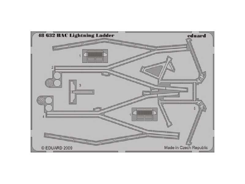 BAC Lightning ladder 1/48 - Airfix - blaszki - zdjęcie 1 BAC Lightning ladder 1/48 - Airfix - blaszki - zdjęcie 1