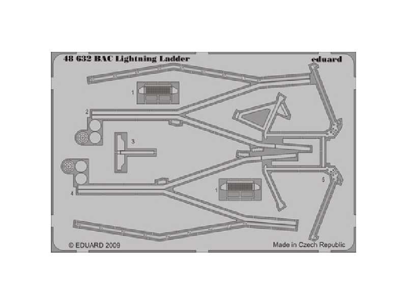  BAC Lightning ladder 1/48 - Airfix - blaszki - zdjęcie 1