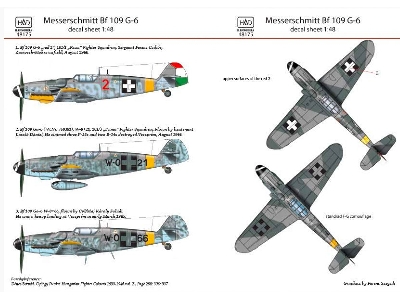 Messerschmitt Bf 109 G-6 Hun W0+21, W0+66, Red 2 - zdjęcie 4