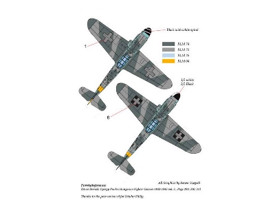 Messerschmitt Bf 109 G-14 / G-6 Trop Hun V3+72; W-1+13 - zdjęcie 3