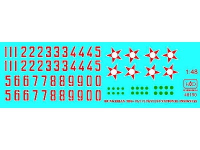 Hungarian National Insignias And Numbers - zdjęcie 1