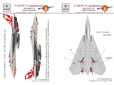 F-14a Vf111 Sundowners Miss Molly - zdjęcie 3