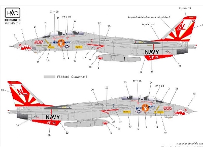 F-14a Vf111 Sundowners Miss Molly - zdjęcie 4