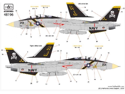 F-14a 201 Vf-84 Jolly Rogers - zdjęcie 3