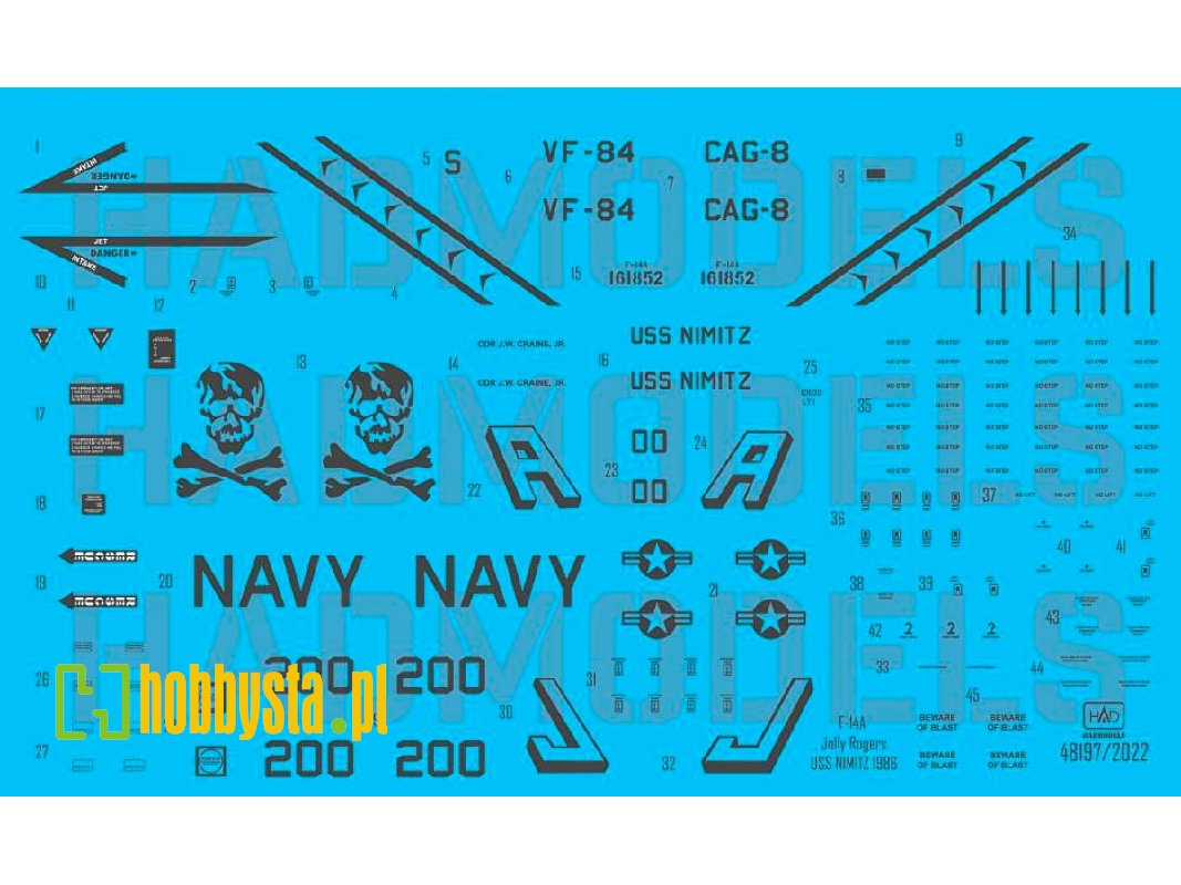 F-14a Vf-84 Jolly Rogers 200 Low Visibility - zdjęcie 1 F-14a Vf-84 Jolly Rogers 200 Low Visibility - zdjęcie 1