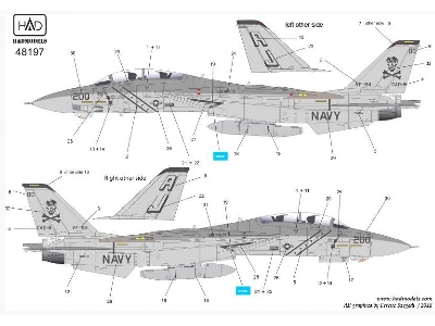 F-14a Vf-84 Jolly Rogers 200 Low Visibility - zdjęcie 4