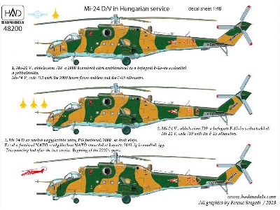 Mi-24 D/V " Eagle Killers" In Hungarian Service With Extra Stencils - zdjęcie 2