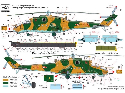Mi-24 D/V " Eagle Killers" In Hungarian Service With Extra Stencils - zdjęcie 5