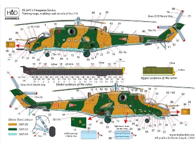 Mi-24 D/V " Eagle Killers" In Hungarian Service With Extra Stencils - zdjęcie 6