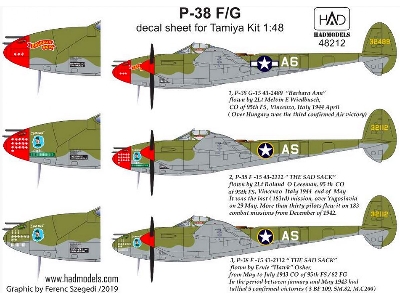 P-38 F/ G For Tamiya Kit Above Europe - zdjęcie 2
