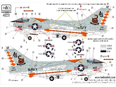A-7e Vs-86 Corsair Sidewinders "final Countdown" Collection - zdjęcie 3