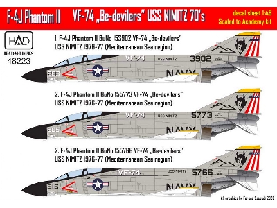 F-4j Phantom Vf 74 Be-devilers Uss Nimitz 70's Part 1 - zdjęcie 2