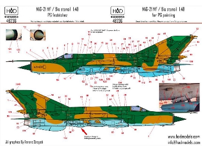 Mig-21 Mf/ Bis Stencil 1 White - zdjęcie 2