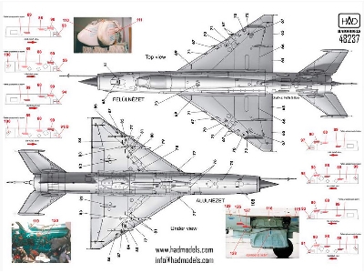 Mig-21 Mf/ Bis Stencil 2 Blue - zdjęcie 3