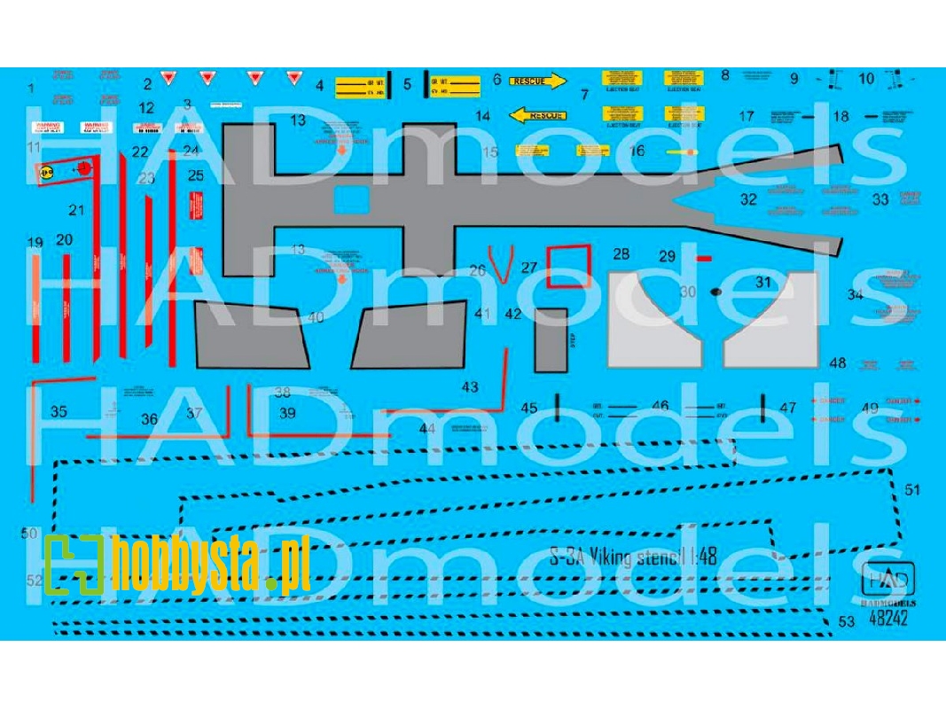 S-3a Viking Stencil Set - zdjęcie 1 S-3a Viking Stencil Set - zdjęcie 1