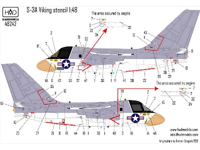 S-3a Viking Stencil Set - zdjęcie 2