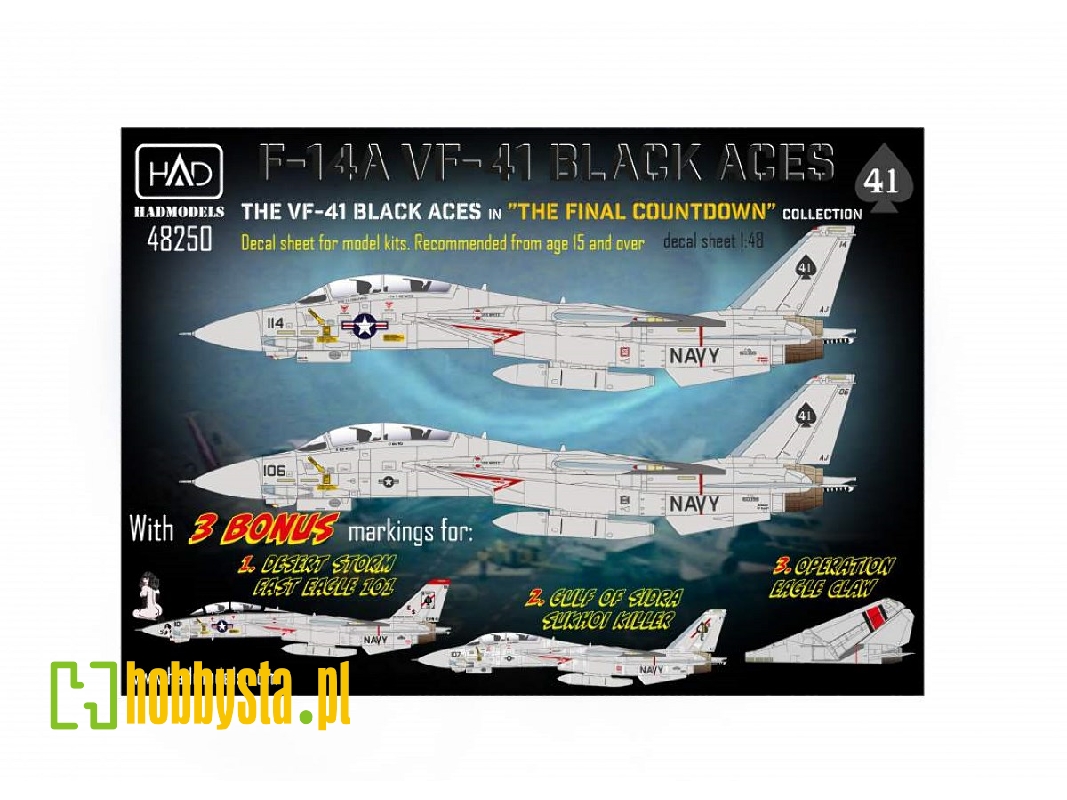 F-14a Black Aces "the Final Countdown" - zdjęcie 1 F-14a Black Aces "the Final Countdown" - zdjęcie 1