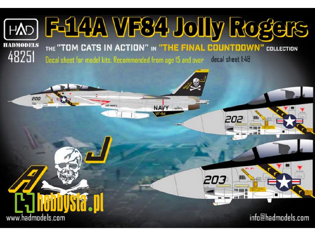 F-14a Jolly Rogers "the Final Countdown" Part 2 Main Actors - In Action - zdjęcie 1