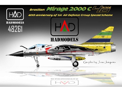 Brasilian Mirage 2000c Ayrton Senna - 40th Anniversary Of 1st Air Defence Group Special Scheme - zdjęcie 1